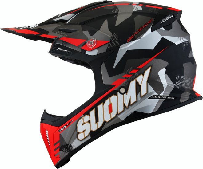 SUOMY X-WING "MIPS" - CAMOUFLAGER MATT RED HELMET - Click Image to Close