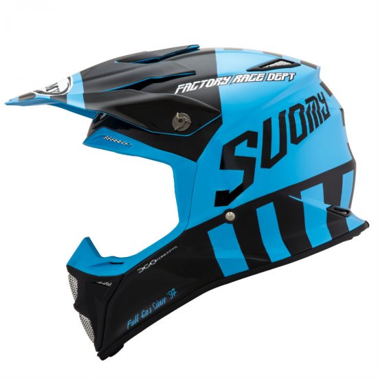 SUOMY MX SPEED - Full Gas Cyan Blue Helmet - Click Image to Close