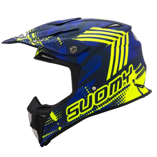 SUOMY MX SPEED - Sergeant Matt Blue Yellow Fluro Helmet - Click Image to Close